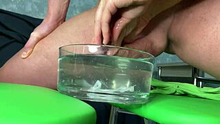 bodybuilder stepmom's best watery handjob ends in squirting sperm orgasm