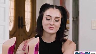 stepmom rims stepdaughter's bff in hot lesbian play