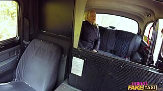 i let george pound my pussy with my massive tits bouncing out - female fake taxi