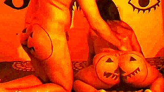 Halloween Horror Red House Stepsmom Fucks Stepsons Tight Pussy