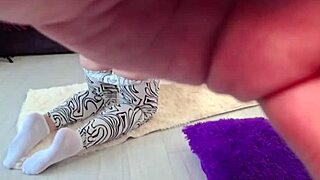 milf gets sweaty sex during intense sports workout fat ass small waist