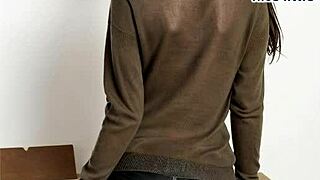 Midlife Crisis Leather Secretary JOI Orgy at Office Party