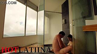 amigo fucks me hard in shower medellin colombia homemade style
