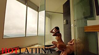 amigo fucks me hard in shower medellin colombia homemade style