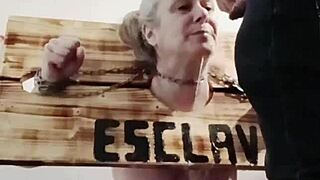 french maid slut bound and fucked hard in carcan uro 2025