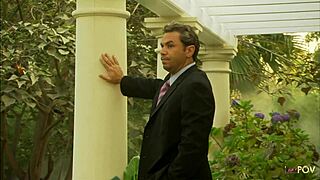 busty milf listens to blonde's moans during intense shaved pussy licking session