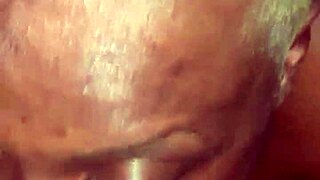 Ebony milf slurps sloppy cum from massive black cock deepthroat