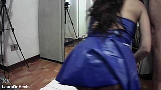 Fishnet Stockings Big Ass Milf Moans Gets Facial Cumshot