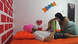 pervy stepmom sneaks into stepson's room seduces him from studying to hard sex