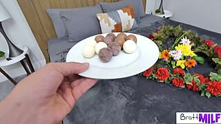 busty isabel love stepmom rides jay romero cum covered chocolates cowgirl orgasm