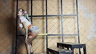 Harley Quinn Monika Fox Fucks Holes Hard with Baseball Bat Free!