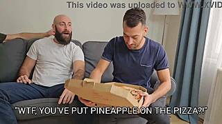 Pizza Girl Bille Star's 3on1 DP DAP Ends in Messy Cum Swallow