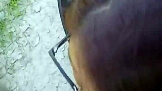 Chubby cheating wife takes stranger doggystyle outdoor pounding