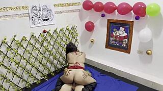 Bandit Stepson Fucks Demanding Stepmom Christmas Grocery Shop Turns Doggystyle Cowgirl