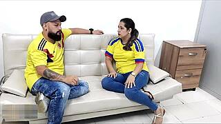 cuñada's big ass takes cumshot on independence day fuck