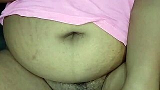 bbw milf closeup wet pussy masturbation with fat belly