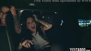 REPENTANT REDHEAD GETS POUNDED BY GHOSTS IN WILD FOURSOME FUCK!