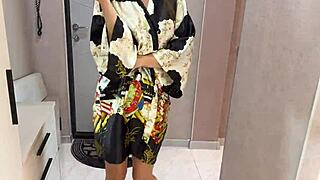 Stepmom's cameltoe grinds stepson's cock cowgirl till mutual Christmas cum explosion