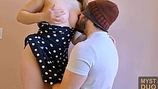 Neighbor's Perfect Big Tits Sucked Passionately