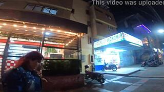 met street slut for food she grabs my dick in her bathroom