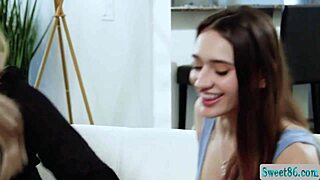 god, kayla paige's big tits feel amazing while i suck on sera ryder's petite ones