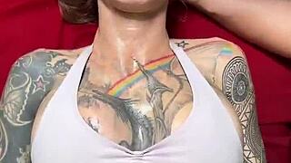 big boobs milf sasha's tantric massage ends in hardcore fucking and huge facial cumshot