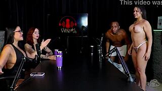 o negão makes maria bittencourt thaisa redvelvet tifany rocha suck big black cock on sheer red porn cast brazil