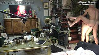 Behind scenes, sexy Odette begs for client's hot facial cum blast!