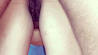 mature big ass latina shakes hairy pussy offers tight hole