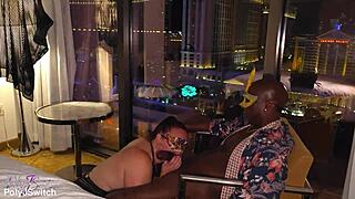 Hotwife's big black cock bull hookup heats up sin city