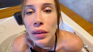 i ride my big ass milf stepmom's cock in the tub