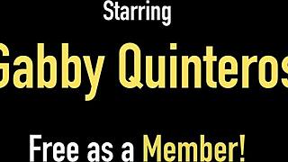 gabby quinteros swallows cum after her steamy fuck session