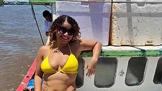 hubby watches bbc studs creampie my juicy fat pussy boat