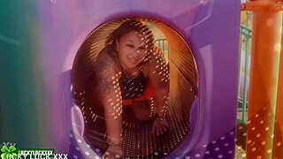 lucky nicole santana big booty black milf playground car pounding