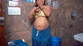 Indu Chachi Catches Bhatija's Big Cock Masturbating and Rides Ass