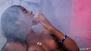 Black Ebony Jasmine Webb's Lesbian Cosplay Parody Leads to Multiple Orgasms with Dildo Licking and Pussy Play