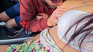 Amateur Wife Dogging Picks Stranger for Car Creampie Fuck