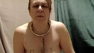 Humiliated french maid bound for uro whipping session