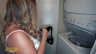 i can't stop stealing stepmom kymber leigh's wet panties before pounding her milf pussy