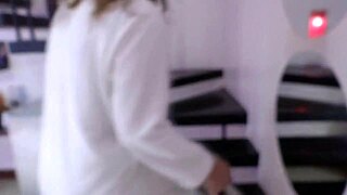 Boss Fingers Wife at Motel Before Huge Pussy Cumshot Cuckold Watches