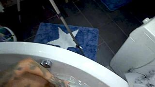 Milf Vicky 38 Takes Rough Bathroom Doggystyle from Andy Star's Big Cock