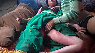 Indian stepmom whispers dirty hindi talk while stepson pounds her wet pussy