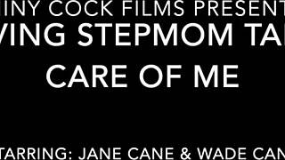 Jane Cane Stepmom Intensely Rides Shiny Monster Cock