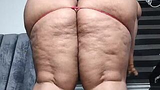 Holy Fuck! Mara Exotic Fat Belly Fetish Standing Orgasm Video