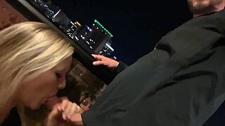 Pregnant Milf Bent Over Balcony for Big Cock Doggystyle, Risky Hallway Ride Watched