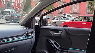 curvy italian tourist bends over flashing wet pussy begging for tourist cock inside