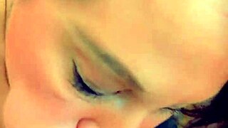 Beautiful Sarah teases then deepthroats thick cock swallowing cum in savage pov blowjob