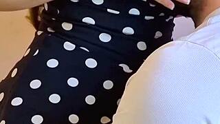 sucking my hot neighbor's perfect puffy tits!