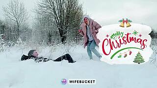 amateur milfs wifebucket jolly snowy holiday sex homemade couple friend vacation romp video