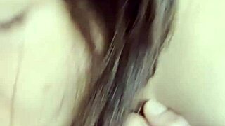 deep throat blowjob swallows cum straight down!